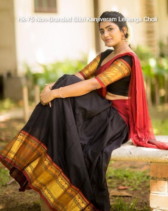 Hk-75 Non-Branded Stkri Kanjiveram Lehenga Choli