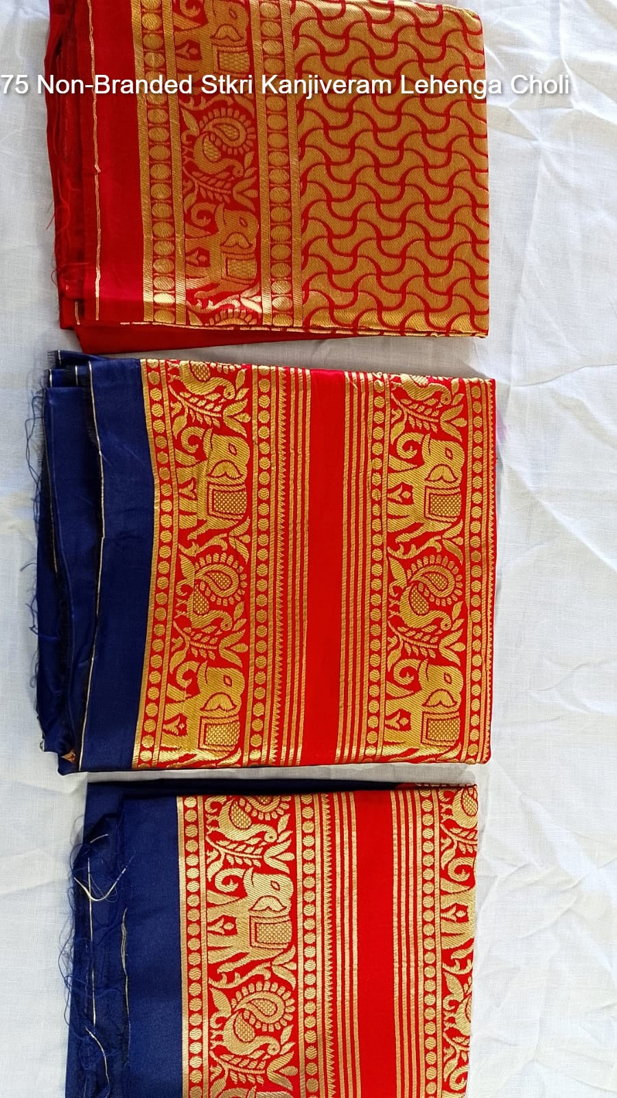 Hk-75 Non-Branded Stkri Kanjiveram Lehenga Choli