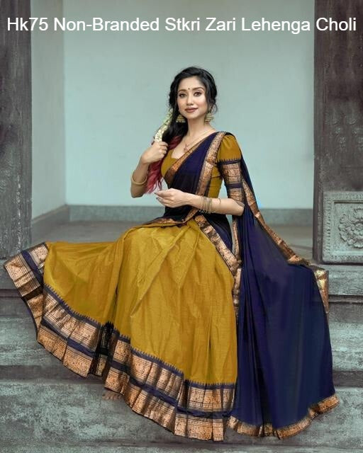 Hk75 Non-Branded Stkri Zari Lehenga Choli
