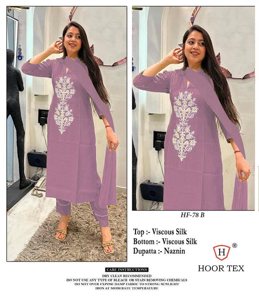 Ht-78B Hoor Tex Silk Pakistani Readymade Suits