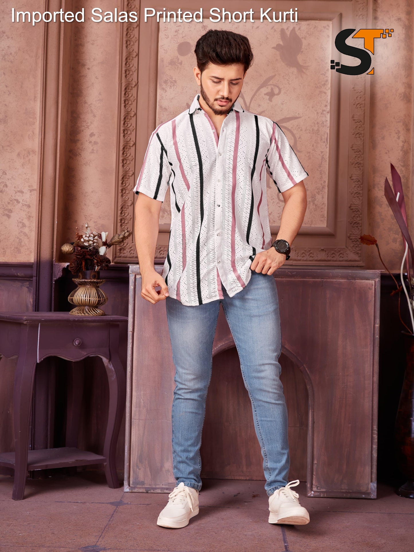Imported Salas Printed Short Kurti