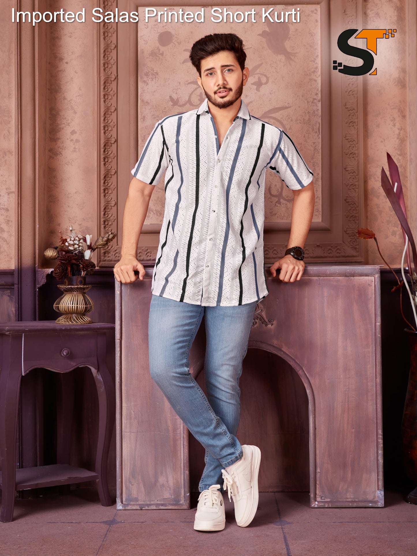 Imported Salas Printed Short Kurti