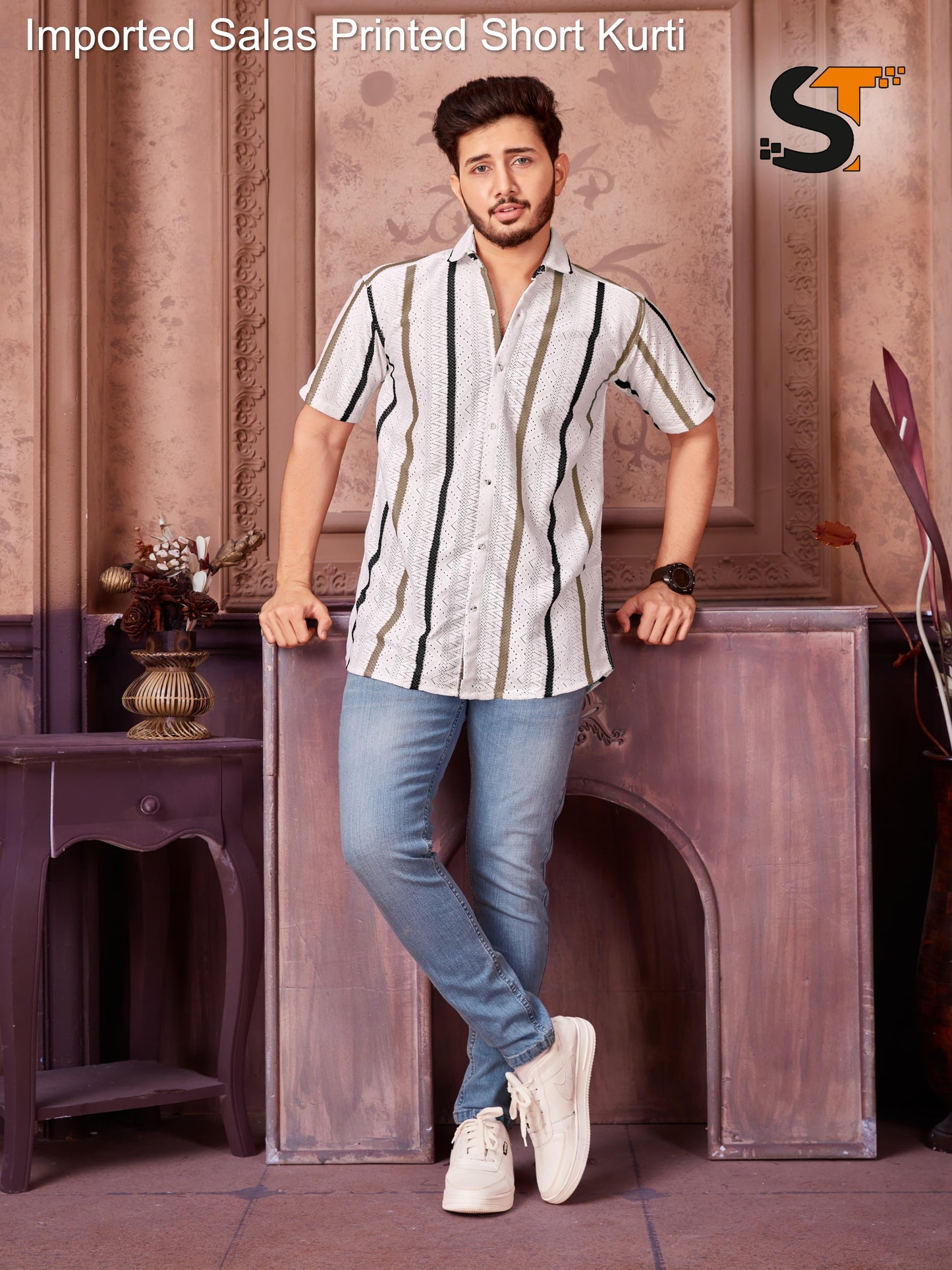 Imported Salas Printed Short Kurti
