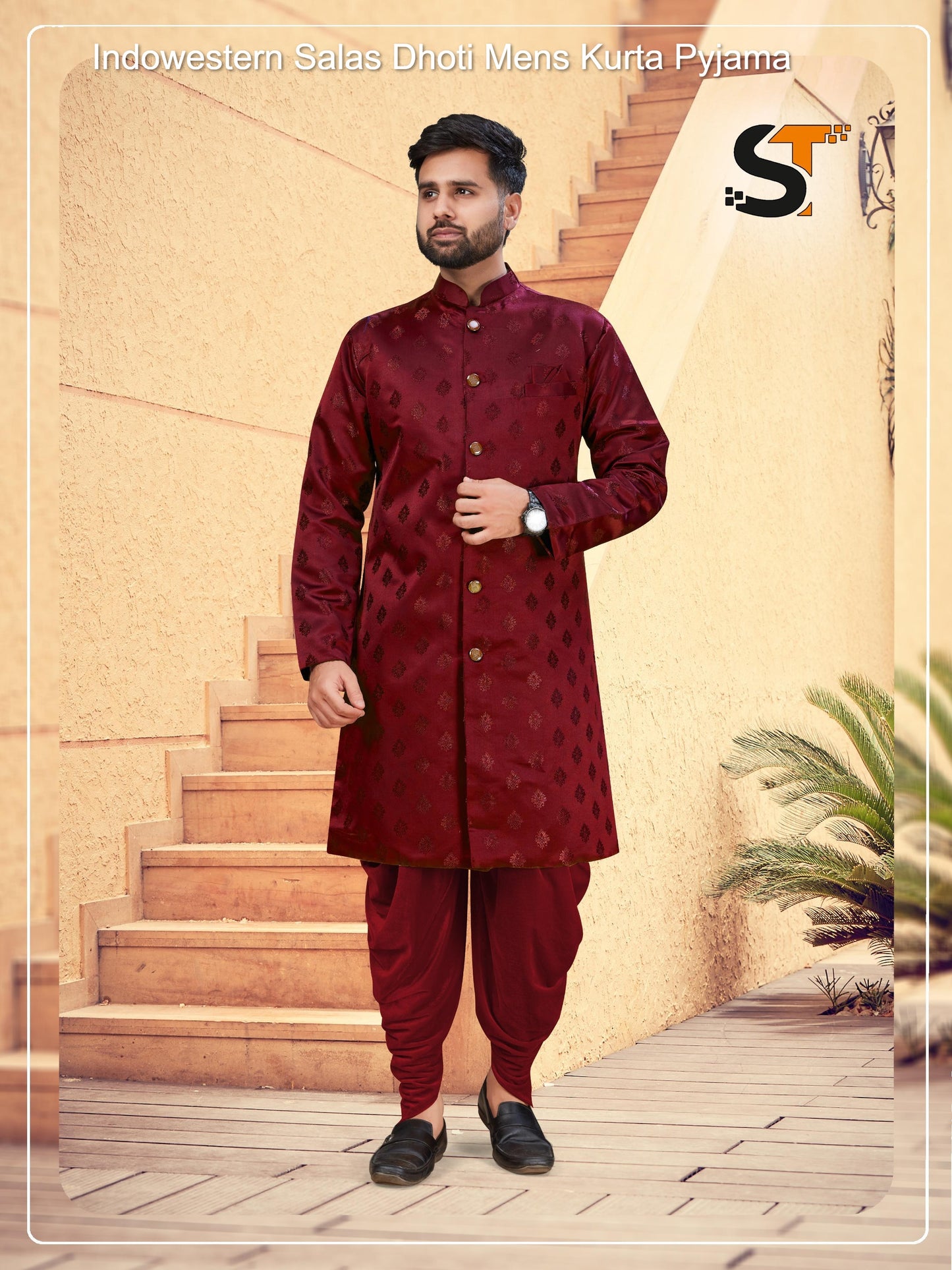 Indowestern Salas Dhoti Mens Kurta Pyjama