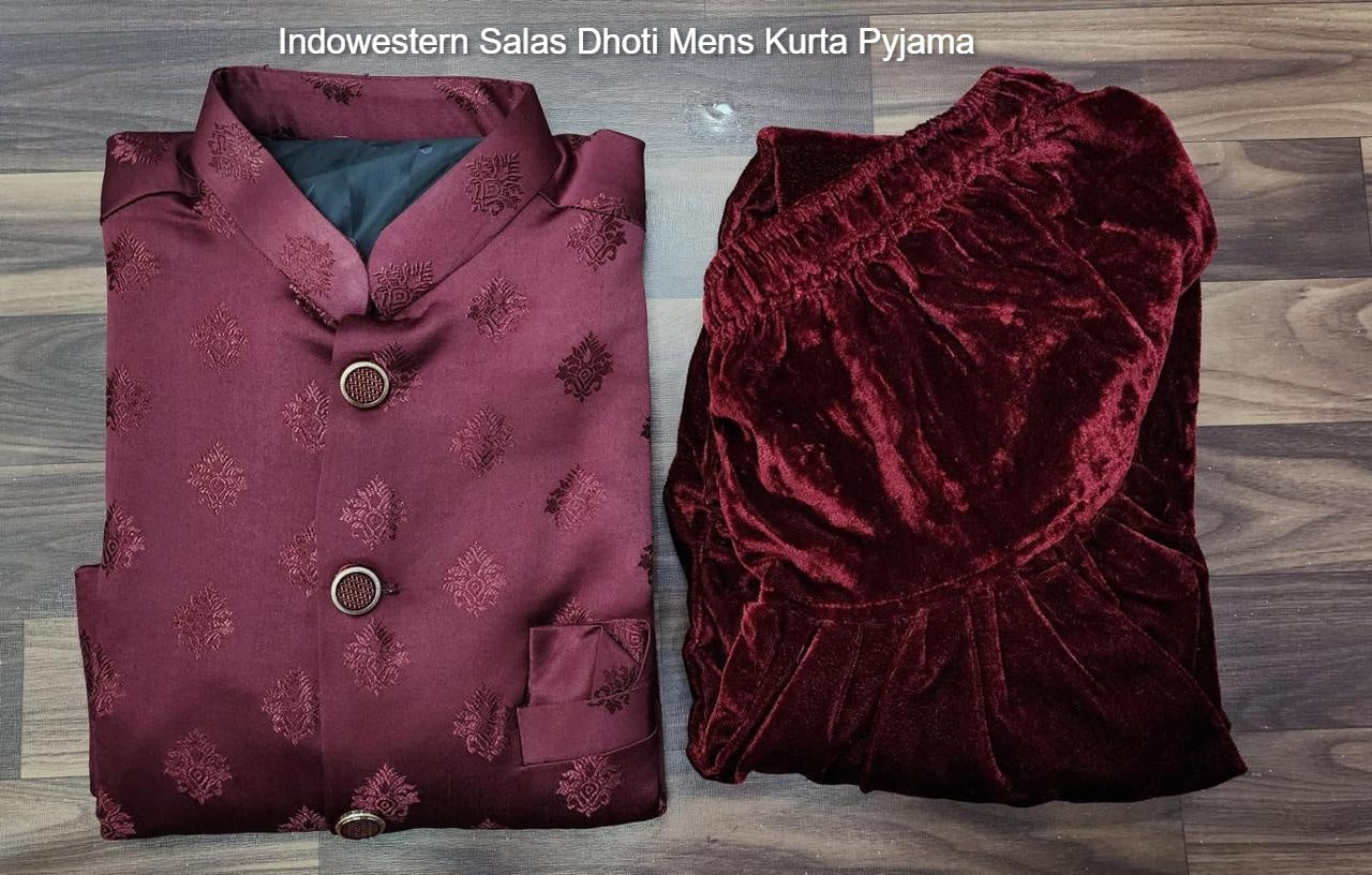 Indowestern Salas Dhoti Mens Kurta Pyjama