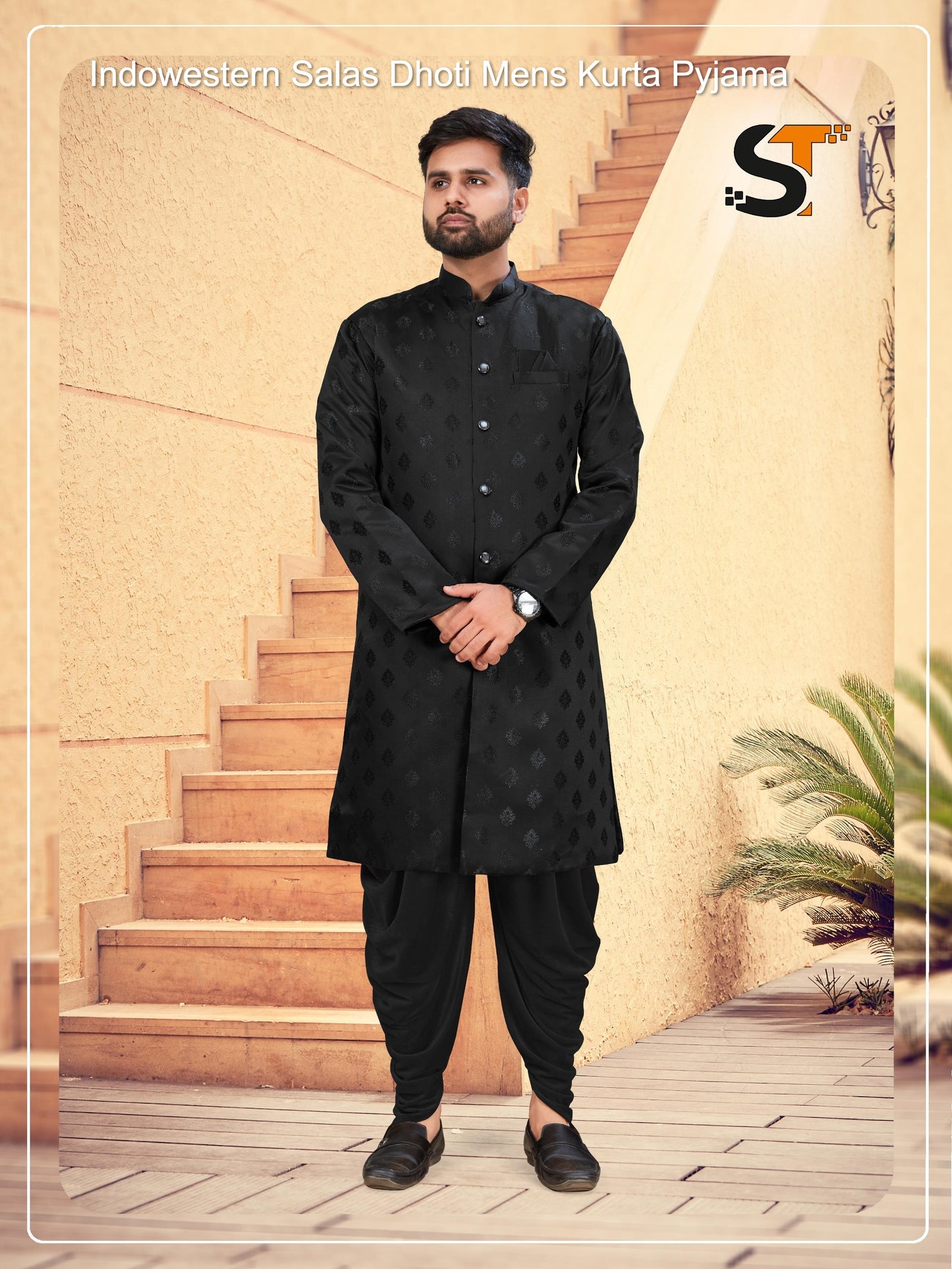 Indowestern Salas Dhoti Mens Kurta Pyjama