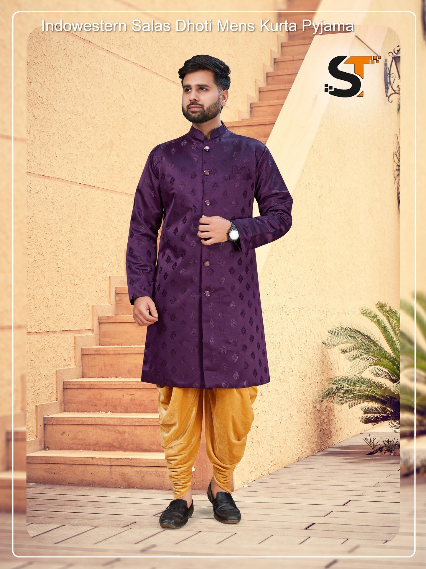 Indowestern Salas Dhoti Mens Kurta Pyjama