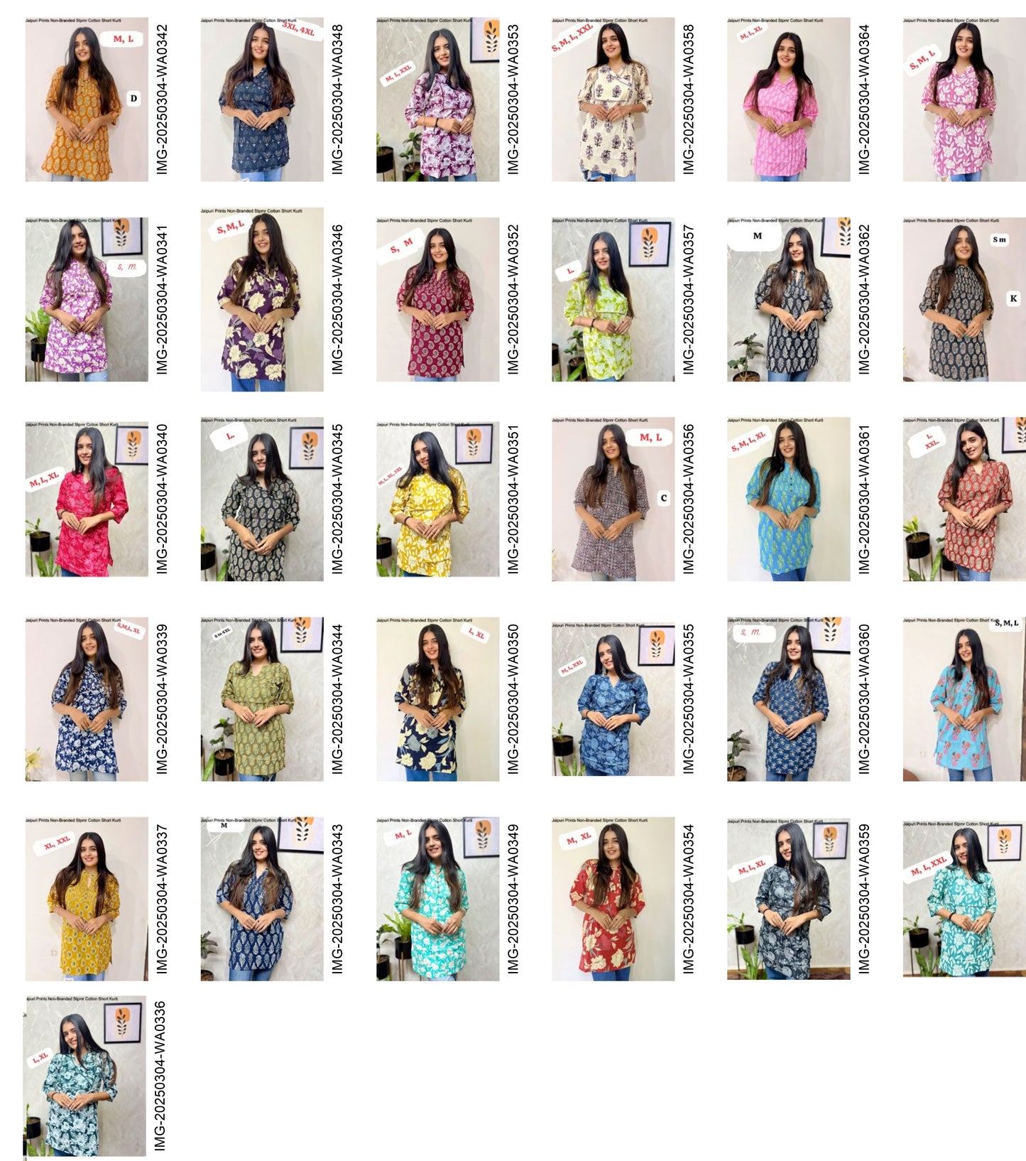 Jaipuri Prints Non-Branded Stpmr Cotton Short Kurti