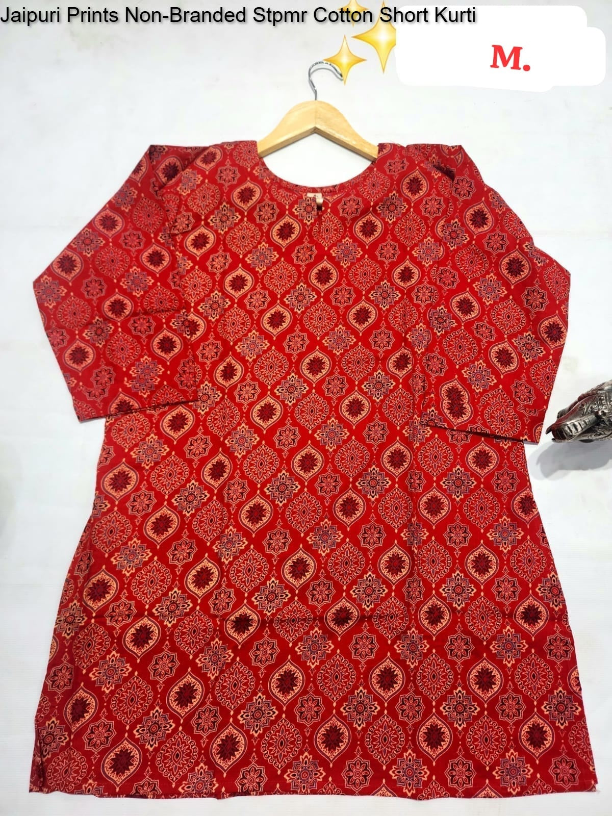 Jaipuri Prints Non-Branded Stpmr Cotton Short Kurti