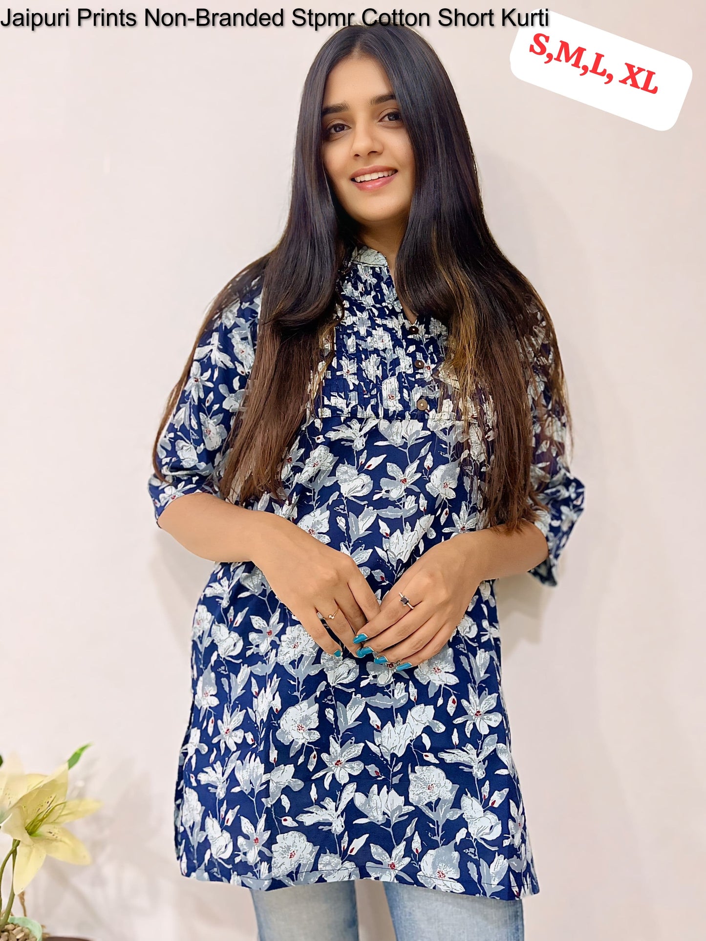 Jaipuri Prints Non-Branded Stpmr Cotton Short Kurti
