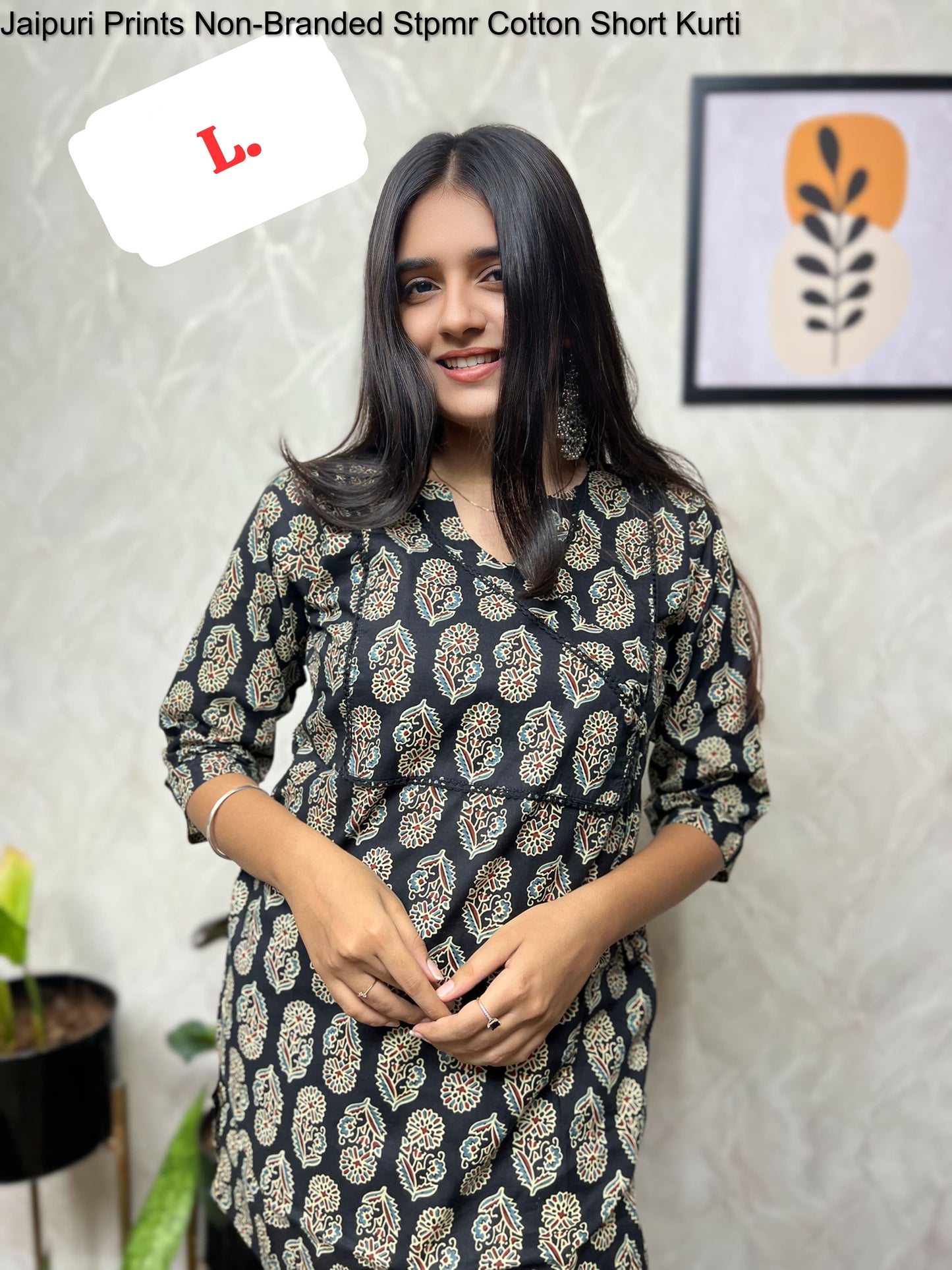 Jaipuri Prints Non-Branded Stpmr Cotton Short Kurti