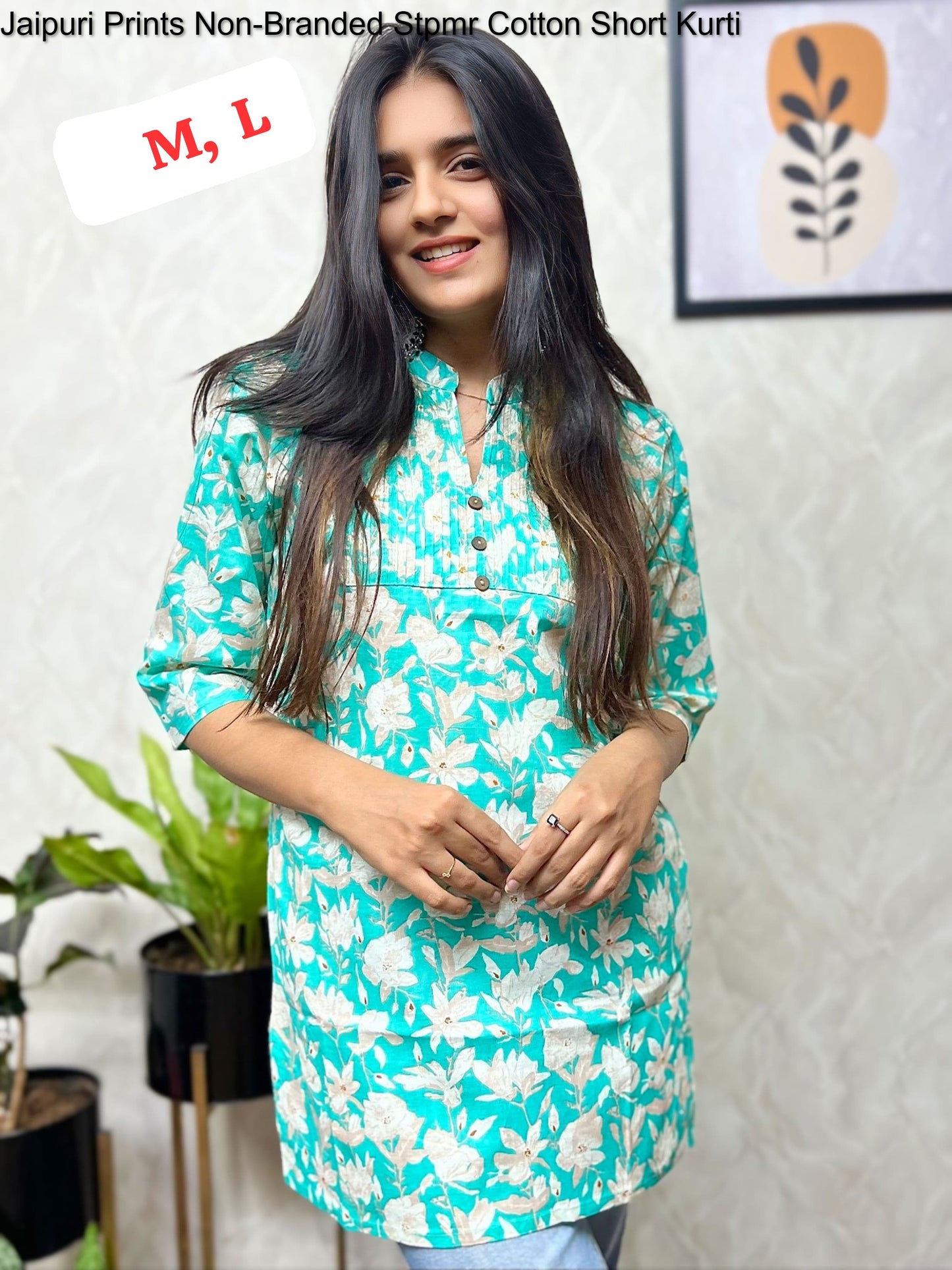 Jaipuri Prints Non-Branded Stpmr Cotton Short Kurti