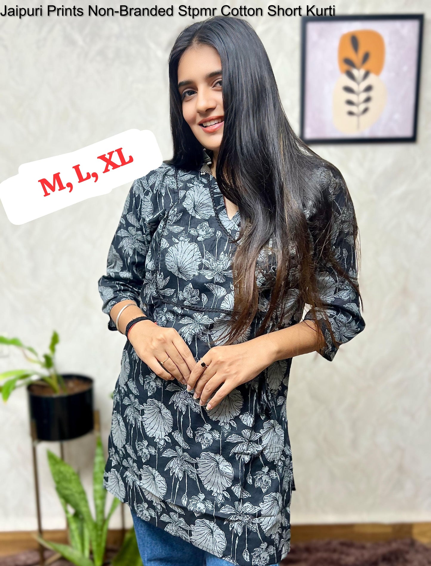 Jaipuri Prints Non-Branded Stpmr Cotton Short Kurti