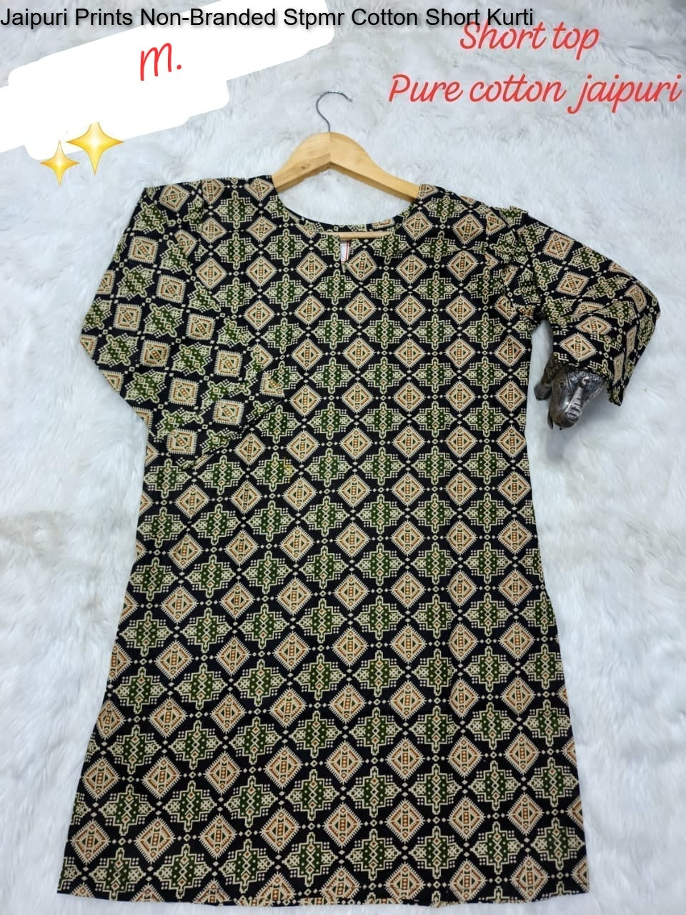 Jaipuri Prints Non-Branded Stpmr Cotton Short Kurti