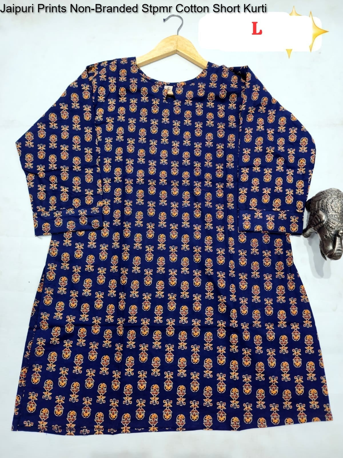 Jaipuri Prints Non-Branded Stpmr Cotton Short Kurti