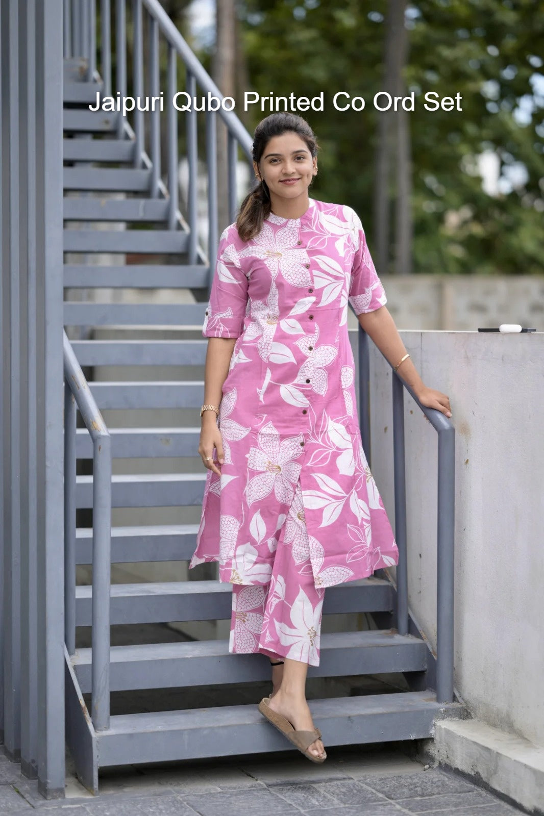 Jaipuri Qubo Printed Co Ord Set