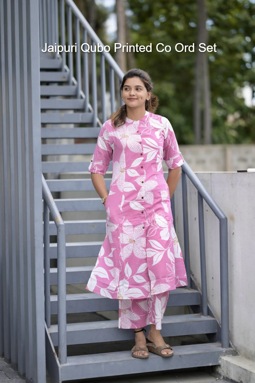 Jaipuri Qubo Printed Co Ord Set