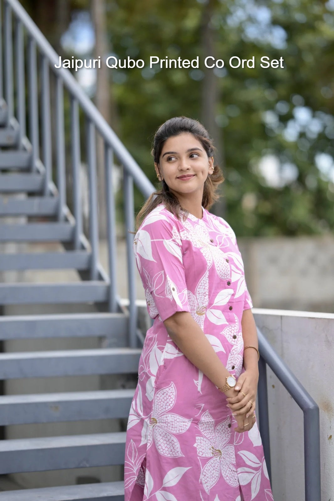 Jaipuri Qubo Printed Co Ord Set