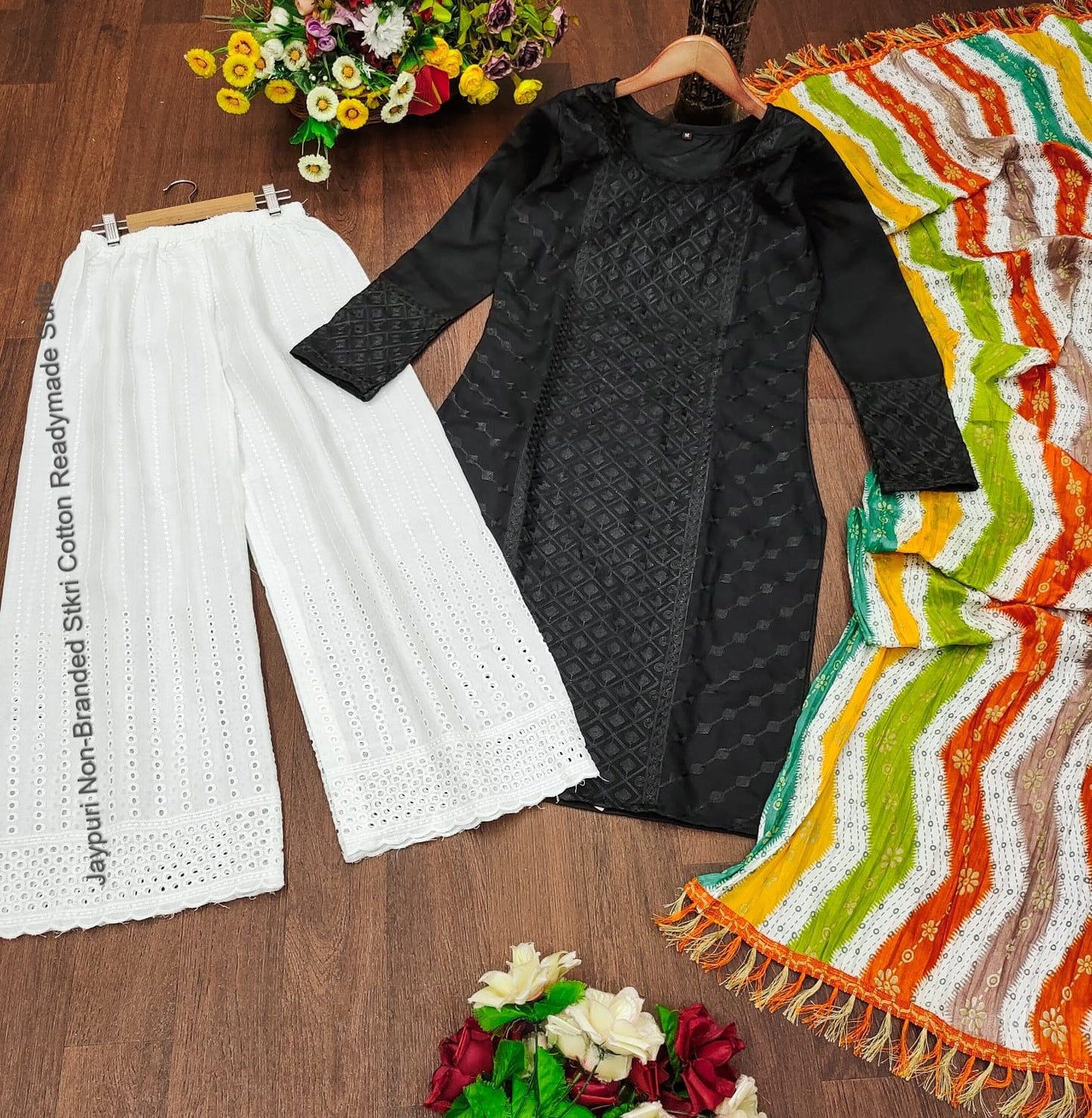 Jaypuri Non-Branded Stkri Cotton Readymade Suits