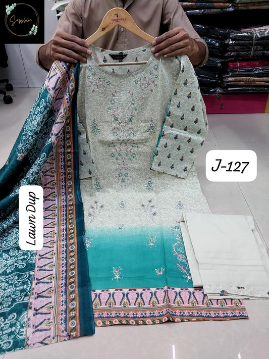 Jazmin Vol 127 Rama Sapphire Embroidery Pakistani Readymade Suits