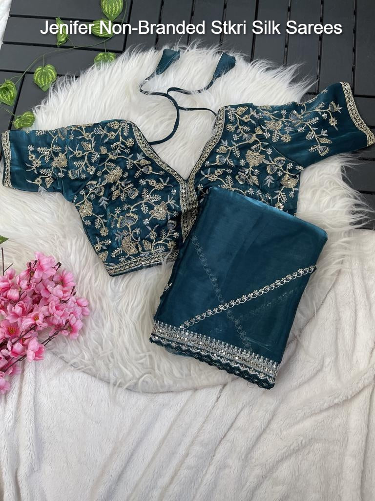 Jenifer Non-Branded Stkri Silk Sarees