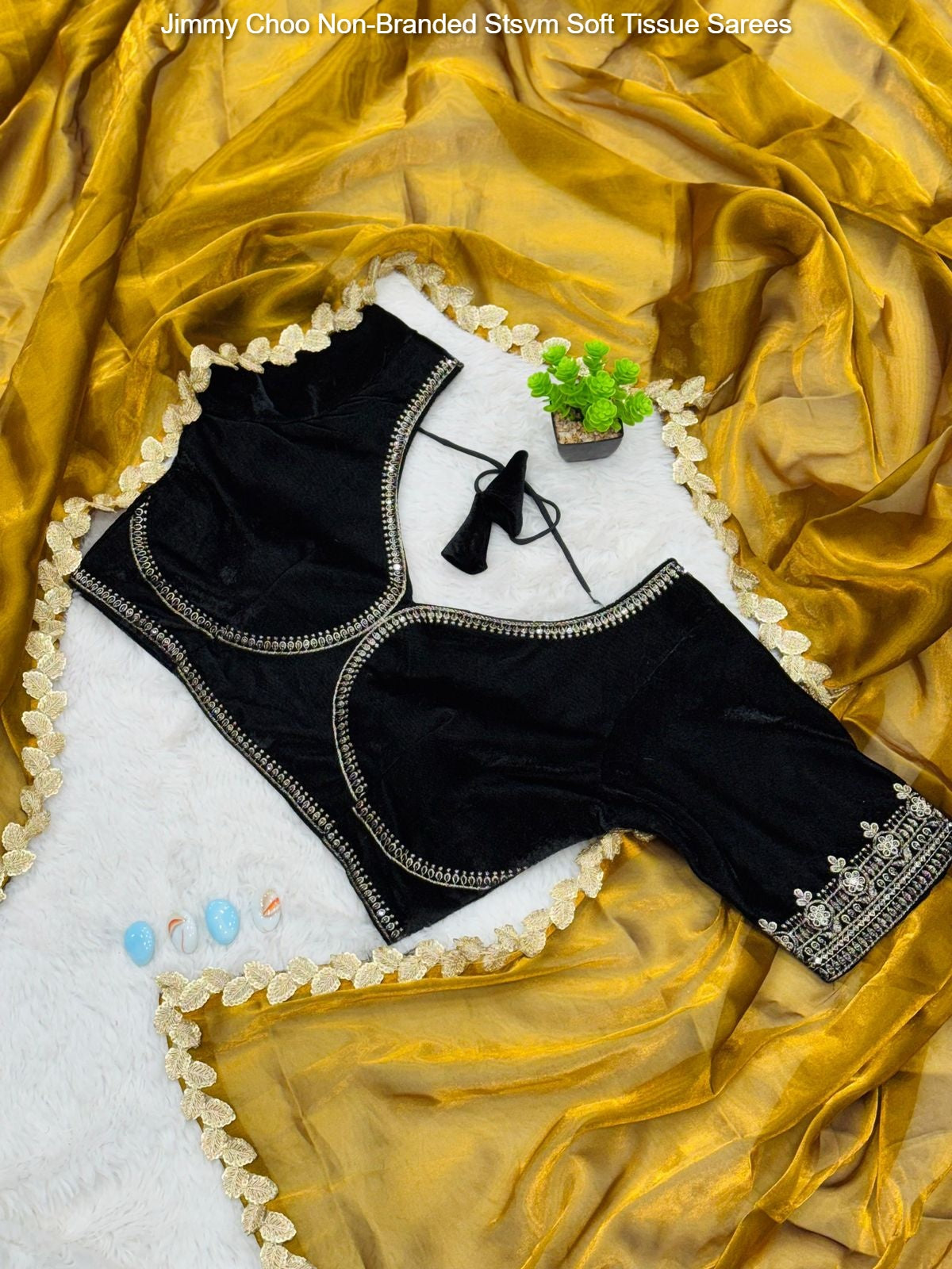 Jimmy Choo Non-Branded Stsvm Soft Tissue Sarees