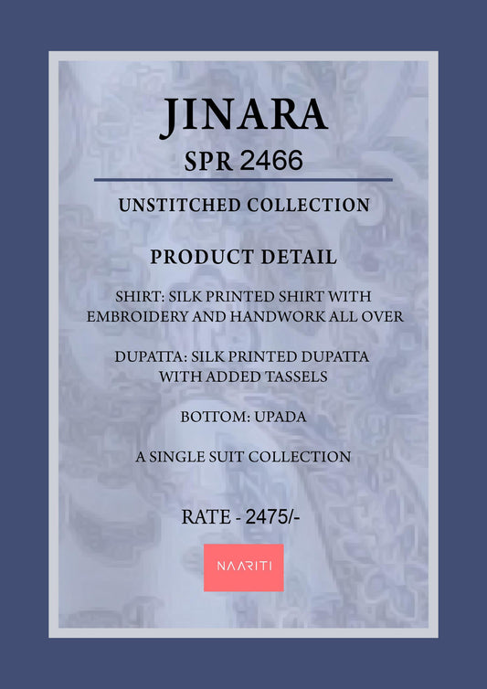 Jinara Naariti Silk Unstitched Suits