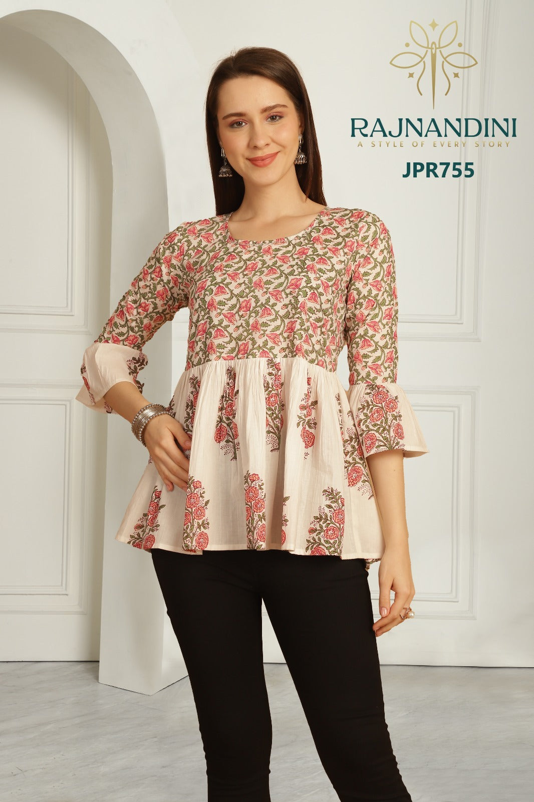 Jpr755 Aaradhya Vol-21 Rajnandini Printed Women Top