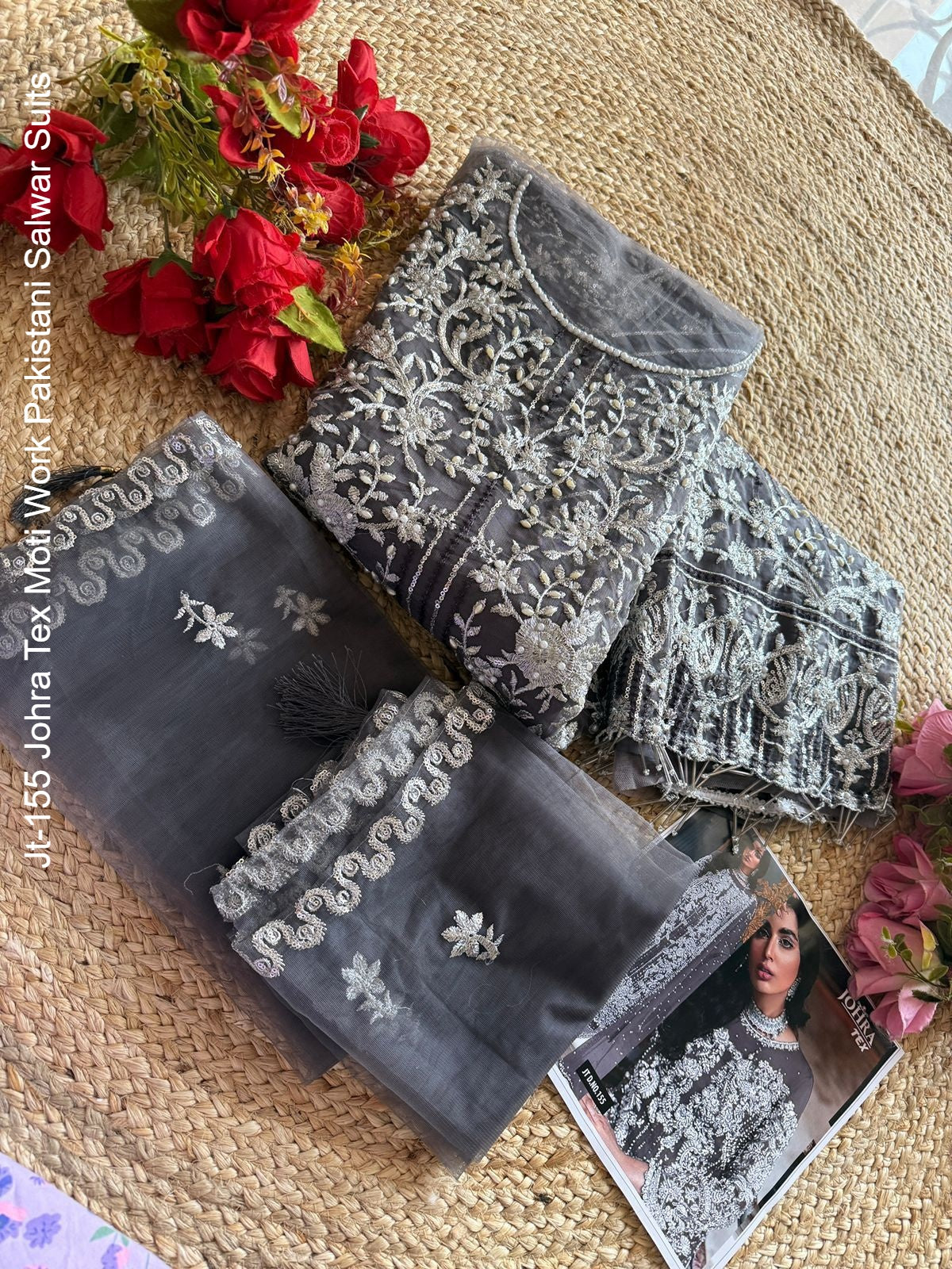 Jt-155 Johra Tex Moti Work Pakistani Salwar Suits