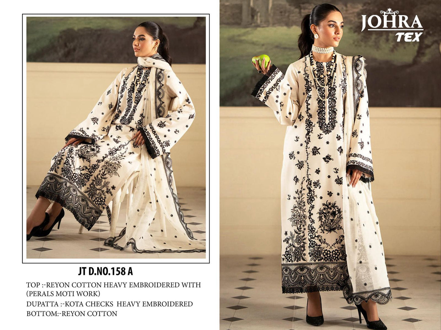 Jt-158 A Johra Tex Rayon Pakistani Salwar Suits