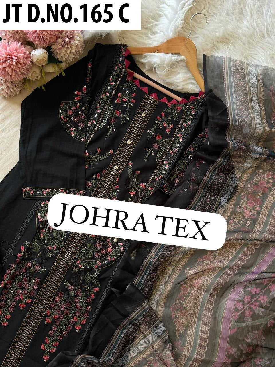 Jt-165 C Johra Tex Embroidery Pakistani Salwar Suits