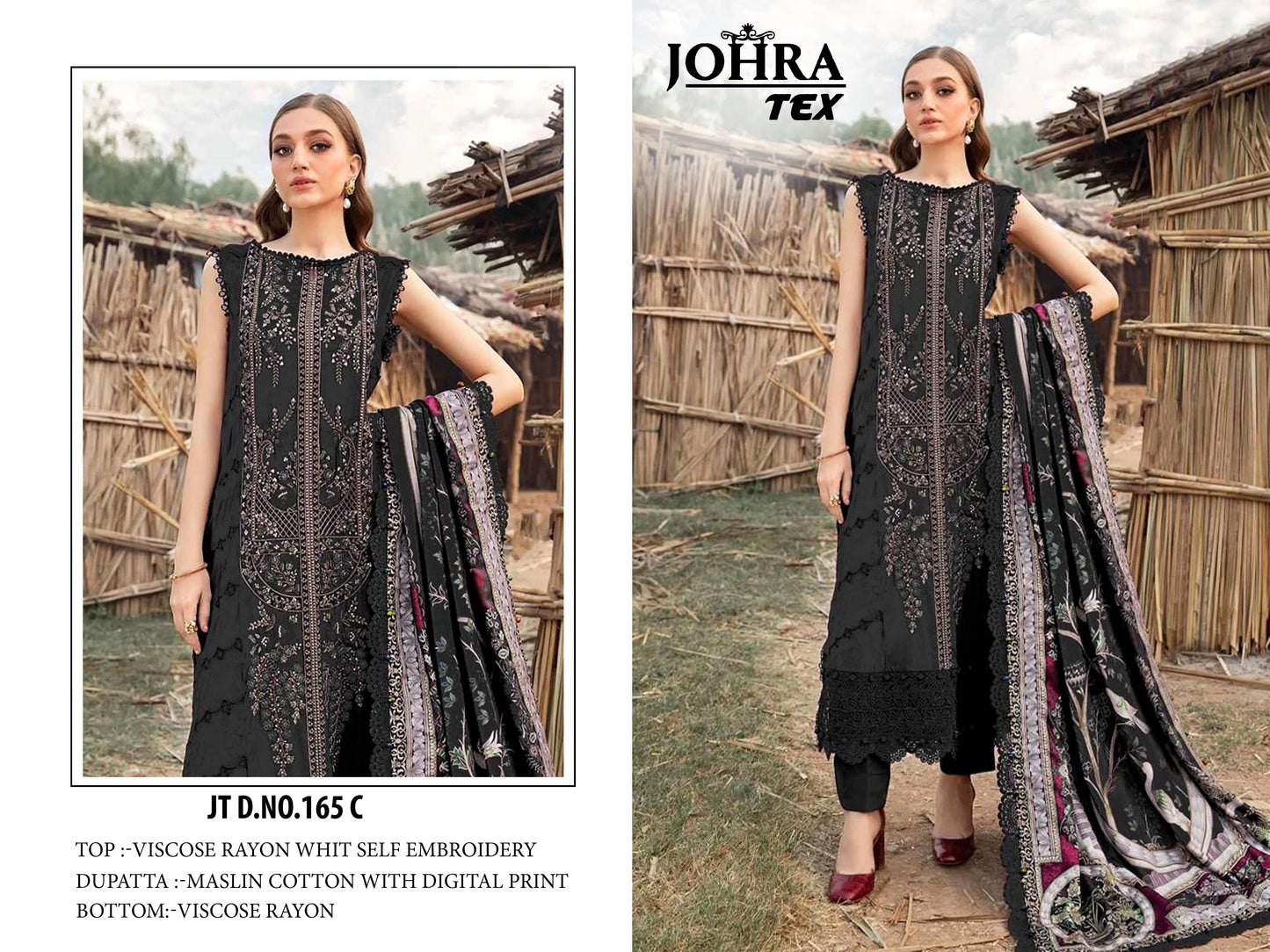 Jt-165 C Johra Tex Embroidery Pakistani Salwar Suits