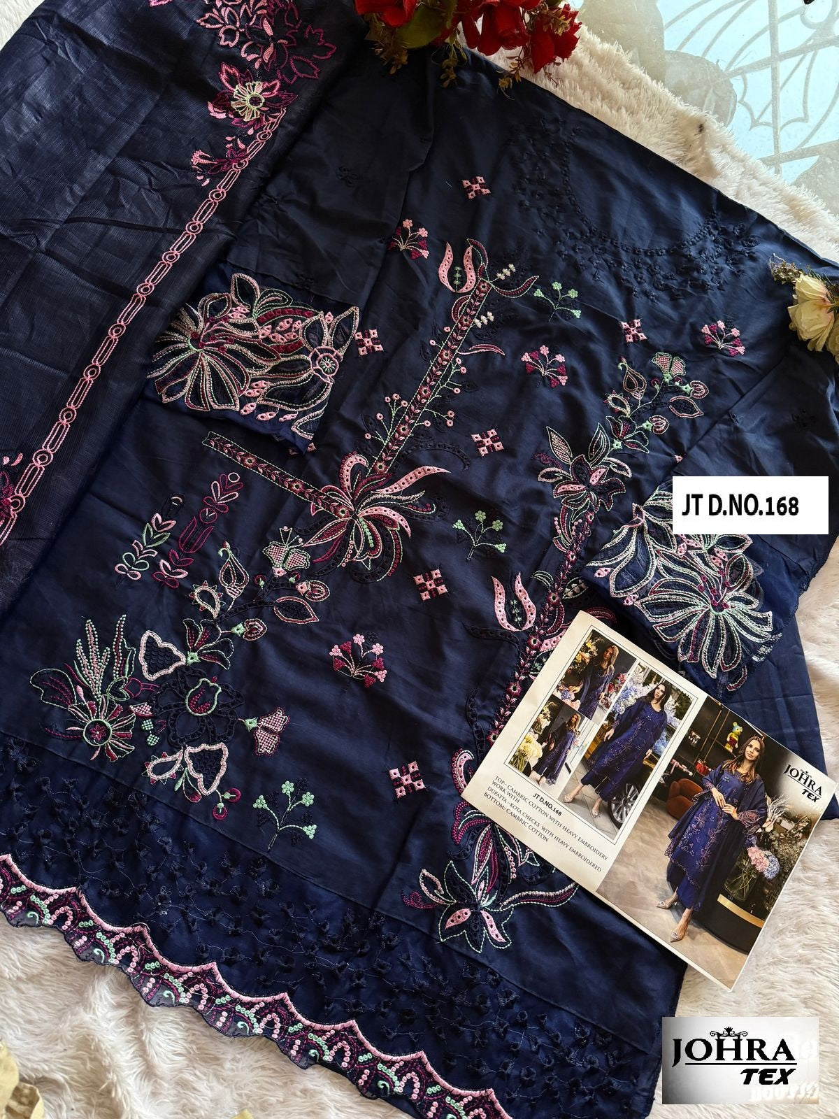 Jt-168 Johra Tex Embroidery Pakistani Salwar Suits