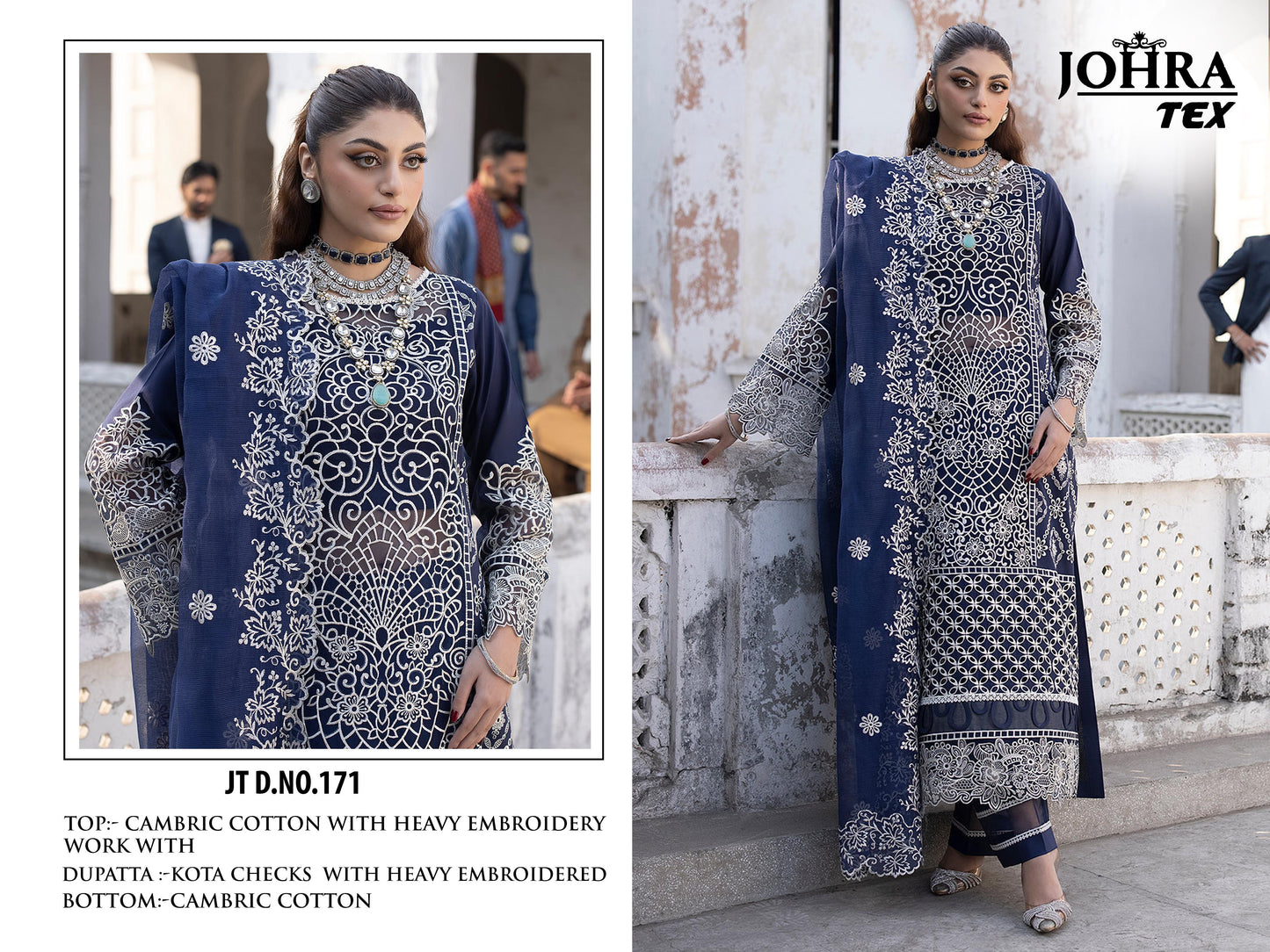 Jt-171 Johra Tex Cambric Pakistani Salwar Suits