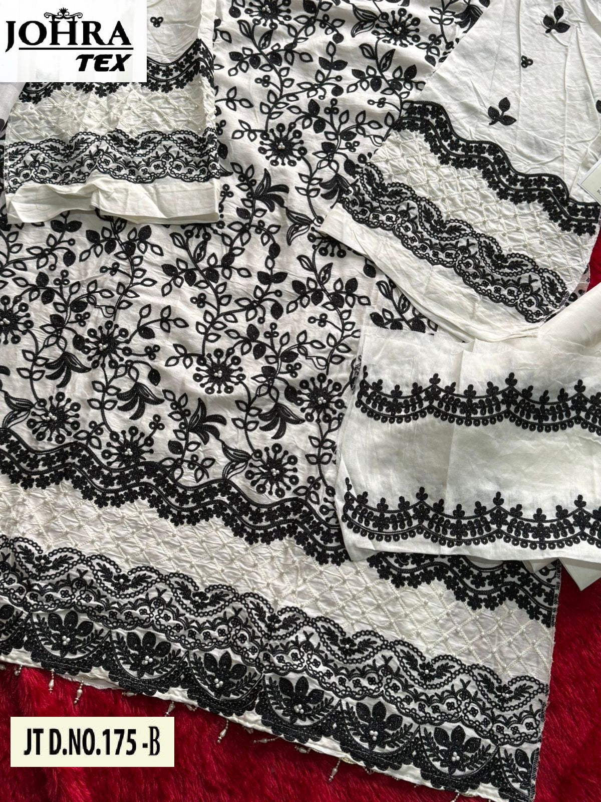 Jt-175-B Johra Tex Embroidered Pakistani Salwar Suits