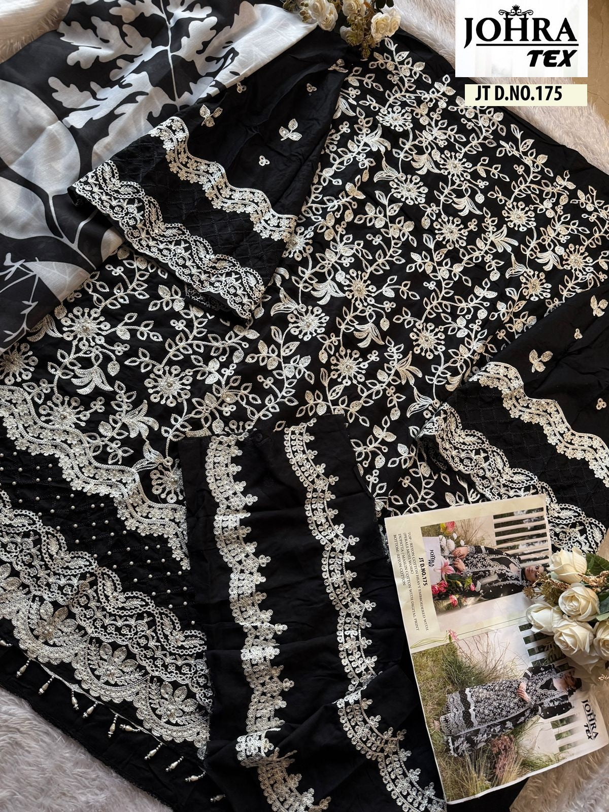Jt-175 Johra Tex Embroidery Pakistani Salwar Suits