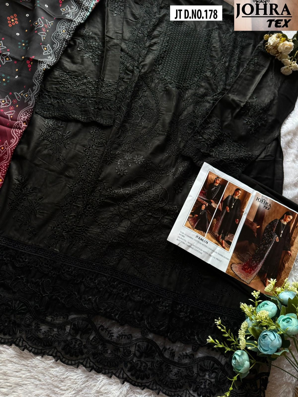Jt-178 Johra Tex Embroidery Pakistani Salwar Suits