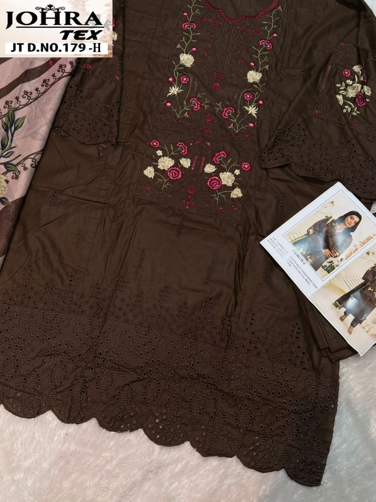 Jt-179-H Johra Tex Embroidery Pakistani Salwar Suits