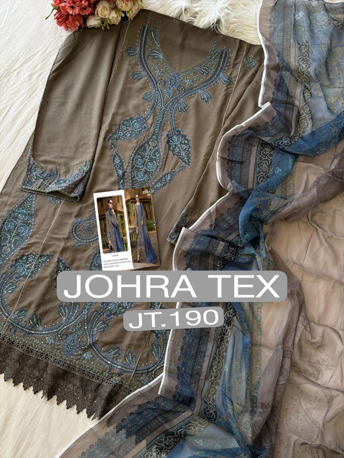 Jt-190 Johra Tex Rayon Cotton Pakistani Salwar Suits