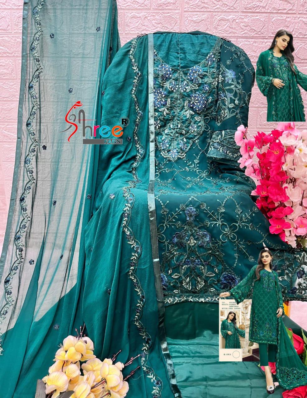 K-1911 Shree Fabs Fox Blooming Pakistani Salwar Suits