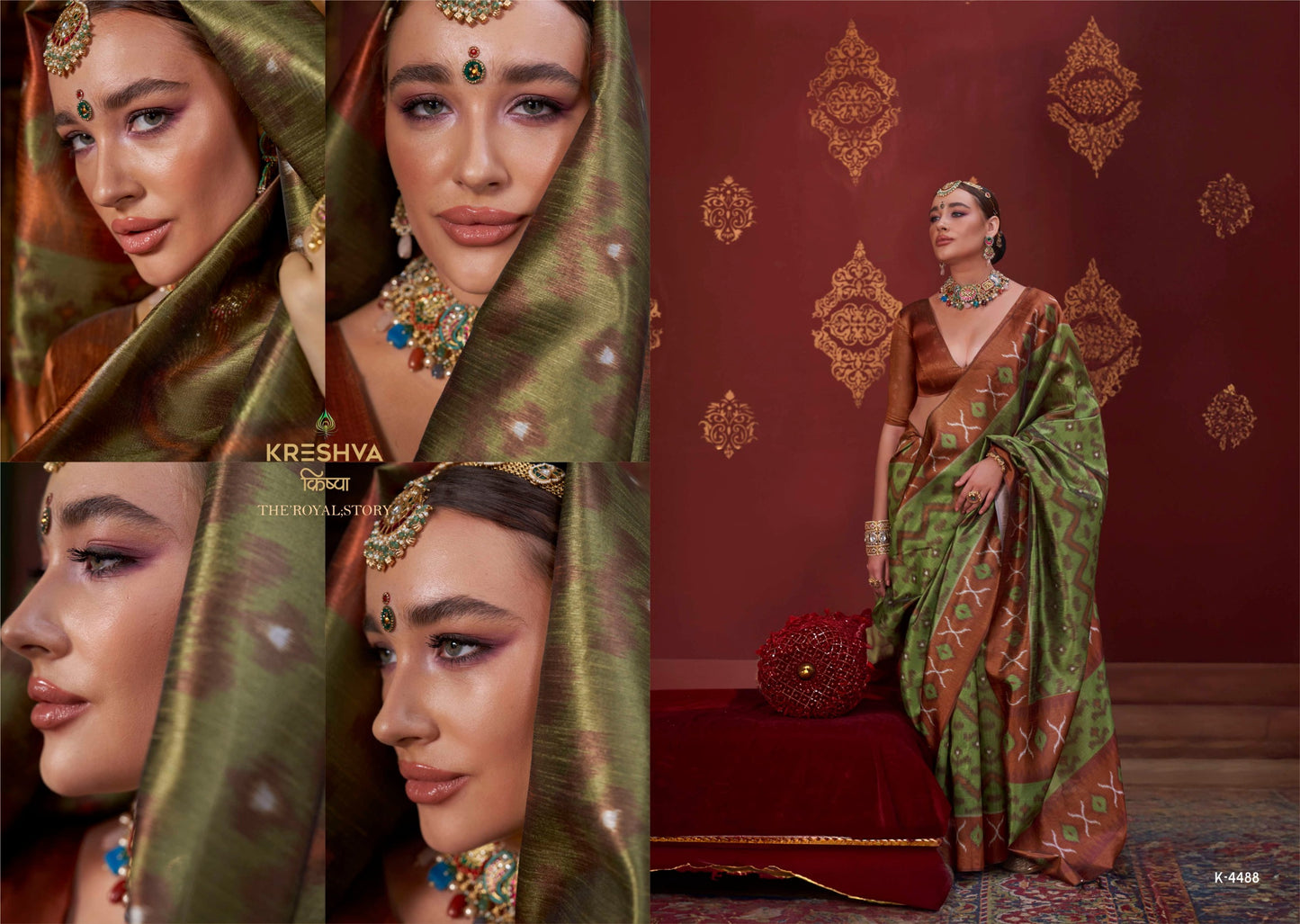 K-4488 Kavach Kreshva Pc Silk Sarees