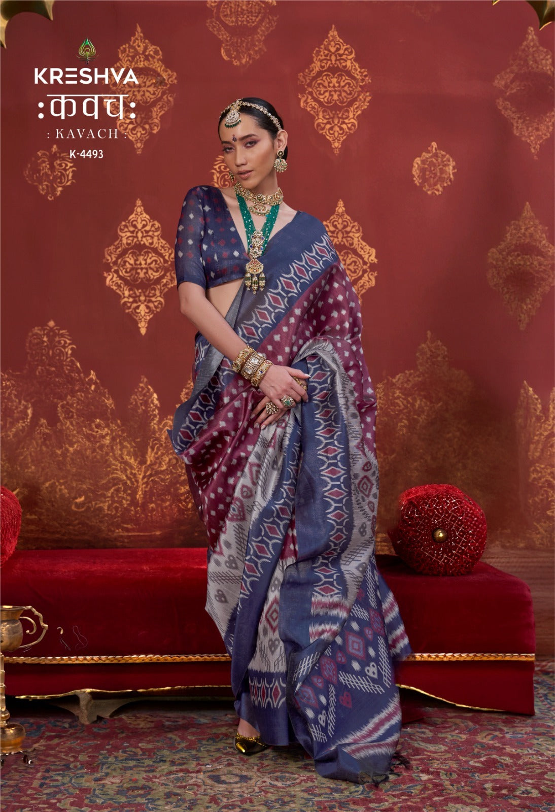 K-4493 Kavach Kreshva Pc Silk Sarees