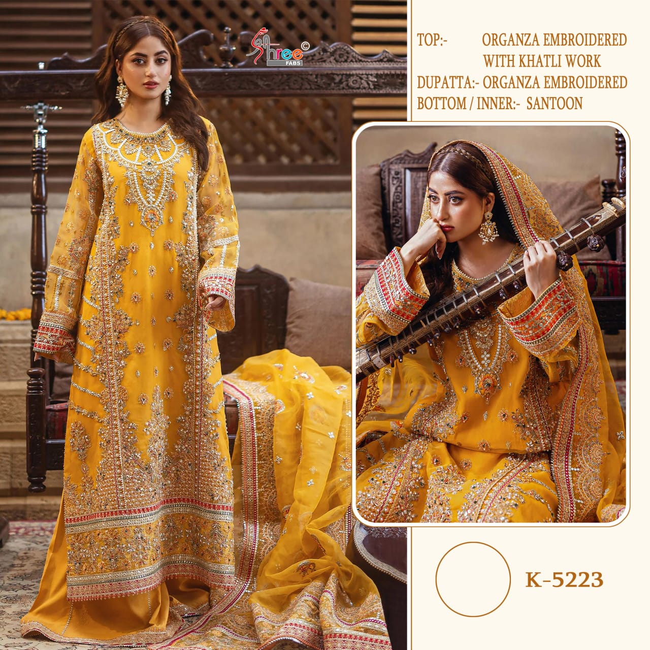 K-5223 Shree Fabs Embroidery Pakistani Salwar Suits