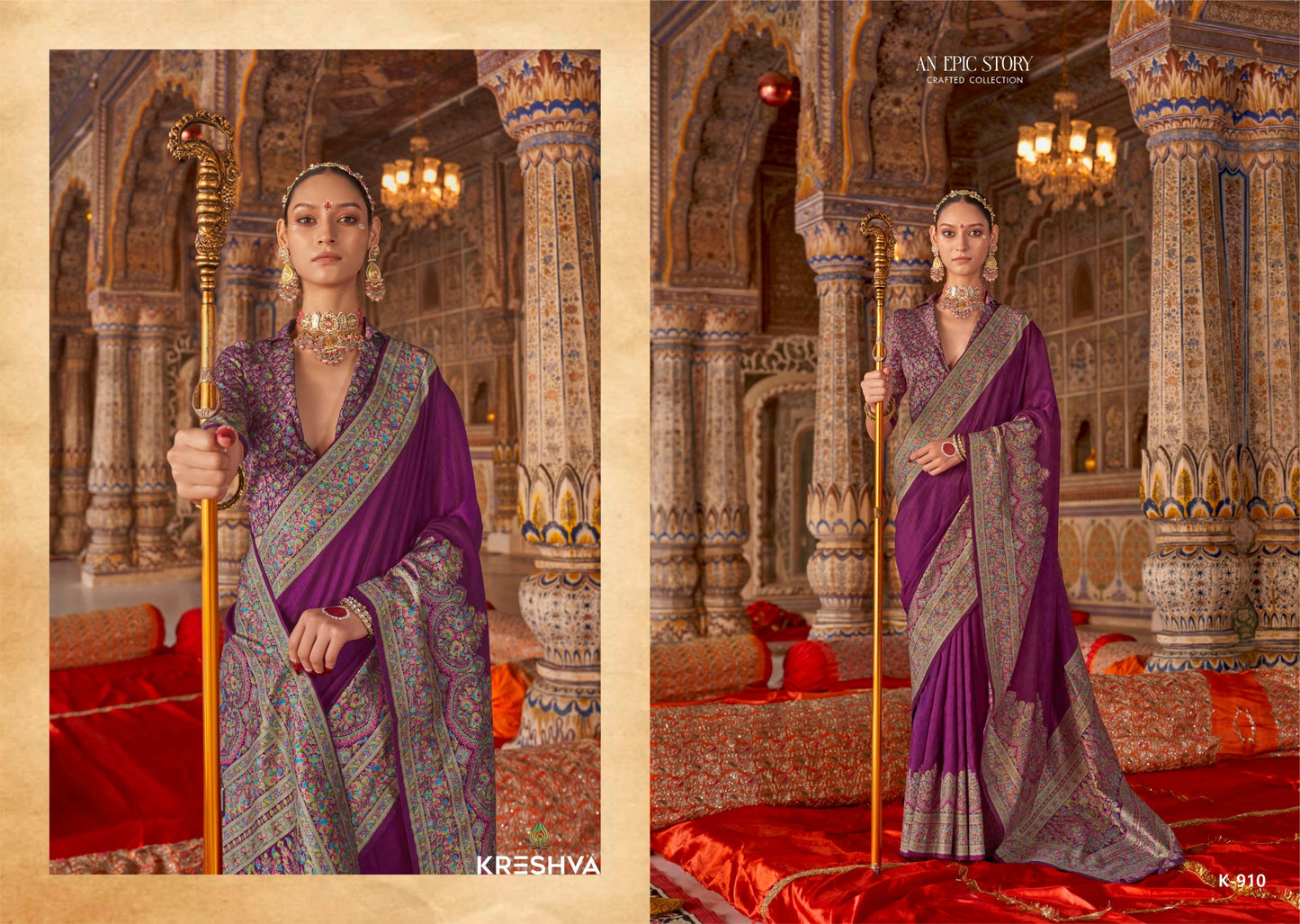 K-910 Roopvati Kreshva Pv Silk Sarees