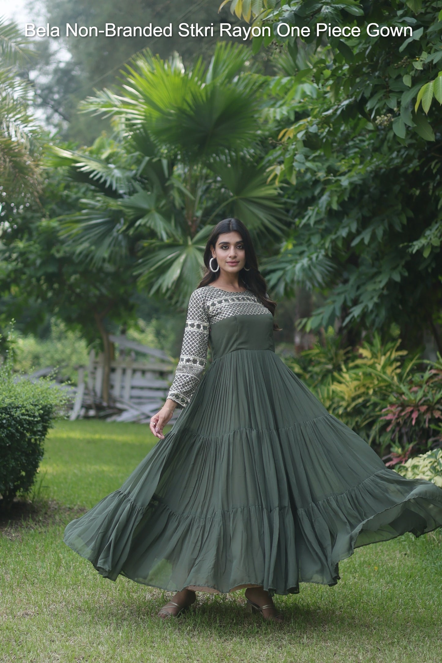 Ka-1066 Stkua Faux Blooming One Piece Gown
