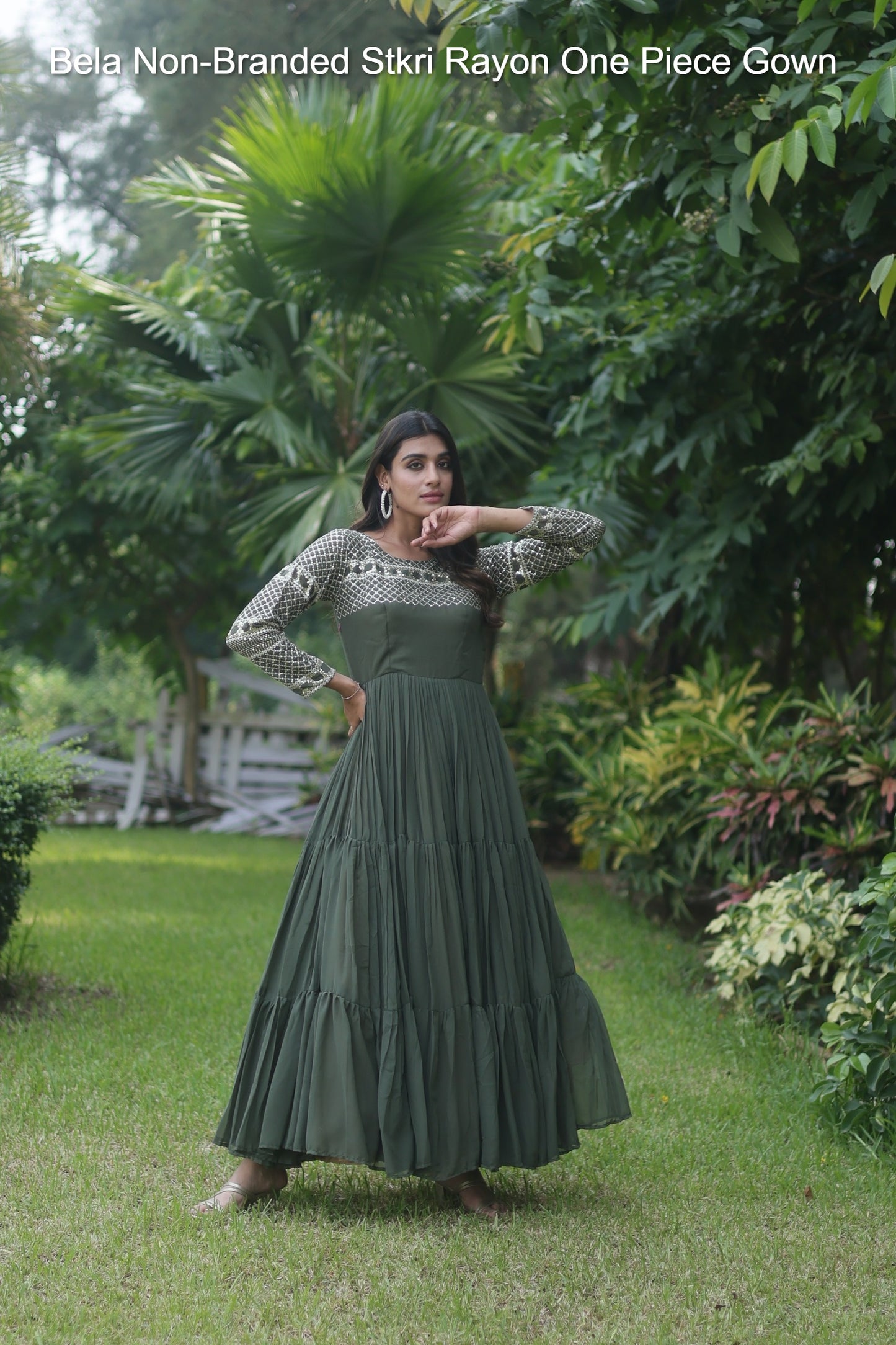 Ka-1066 Stkua Faux Blooming One Piece Gown