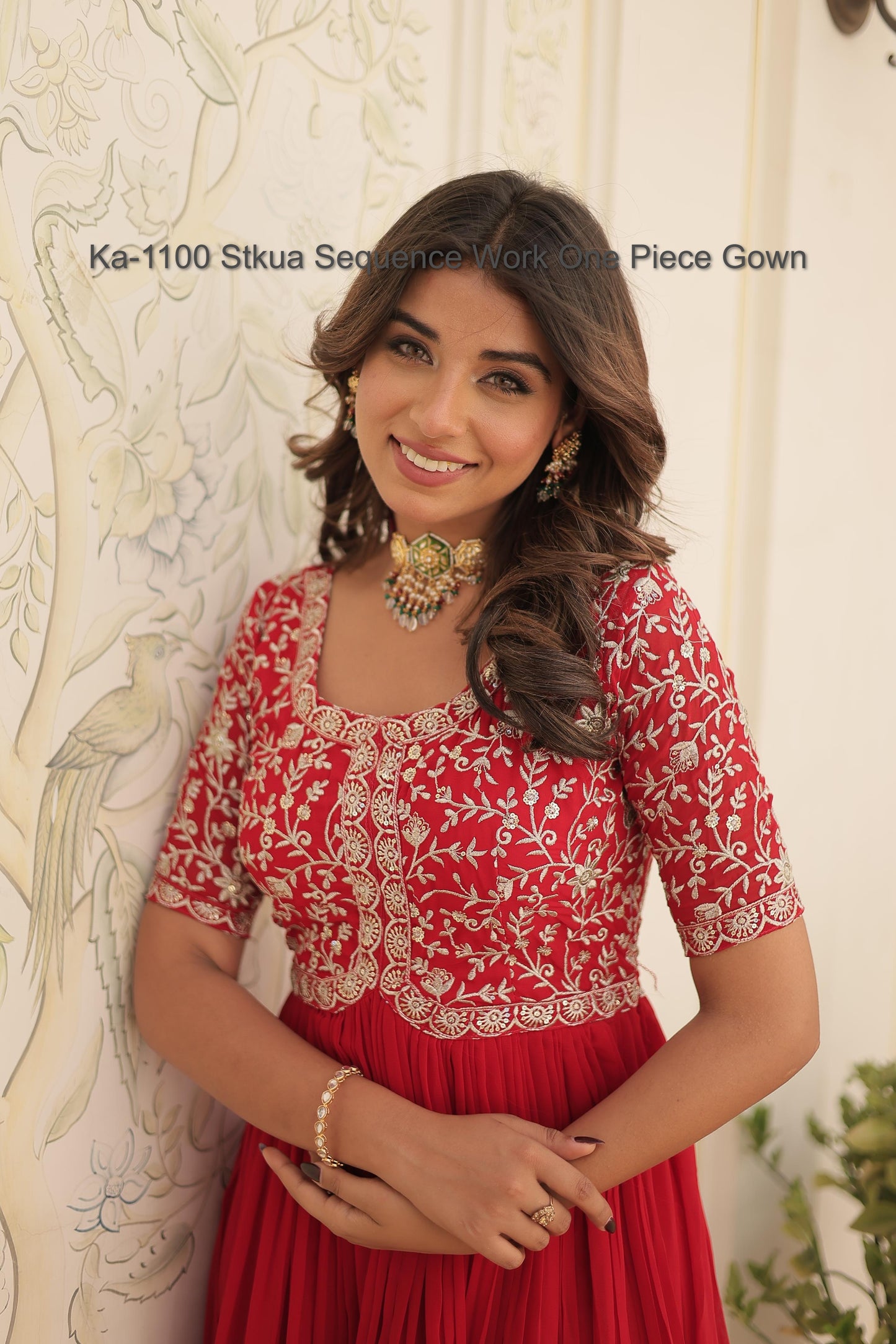 Ka-1100 Stkua Sequence Work One Piece Gown
