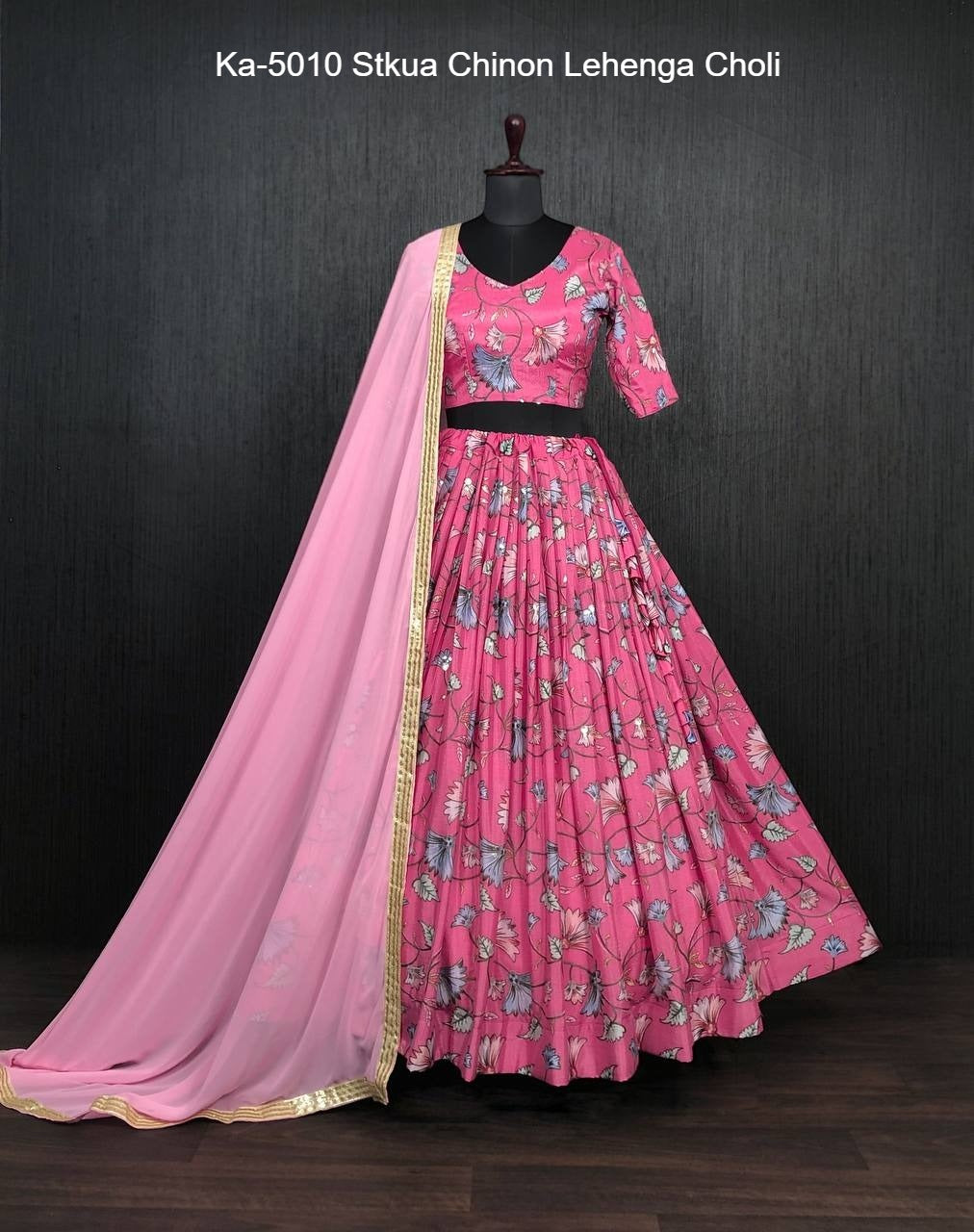 Ka-5010 Stkua Chinon Lehenga Choli