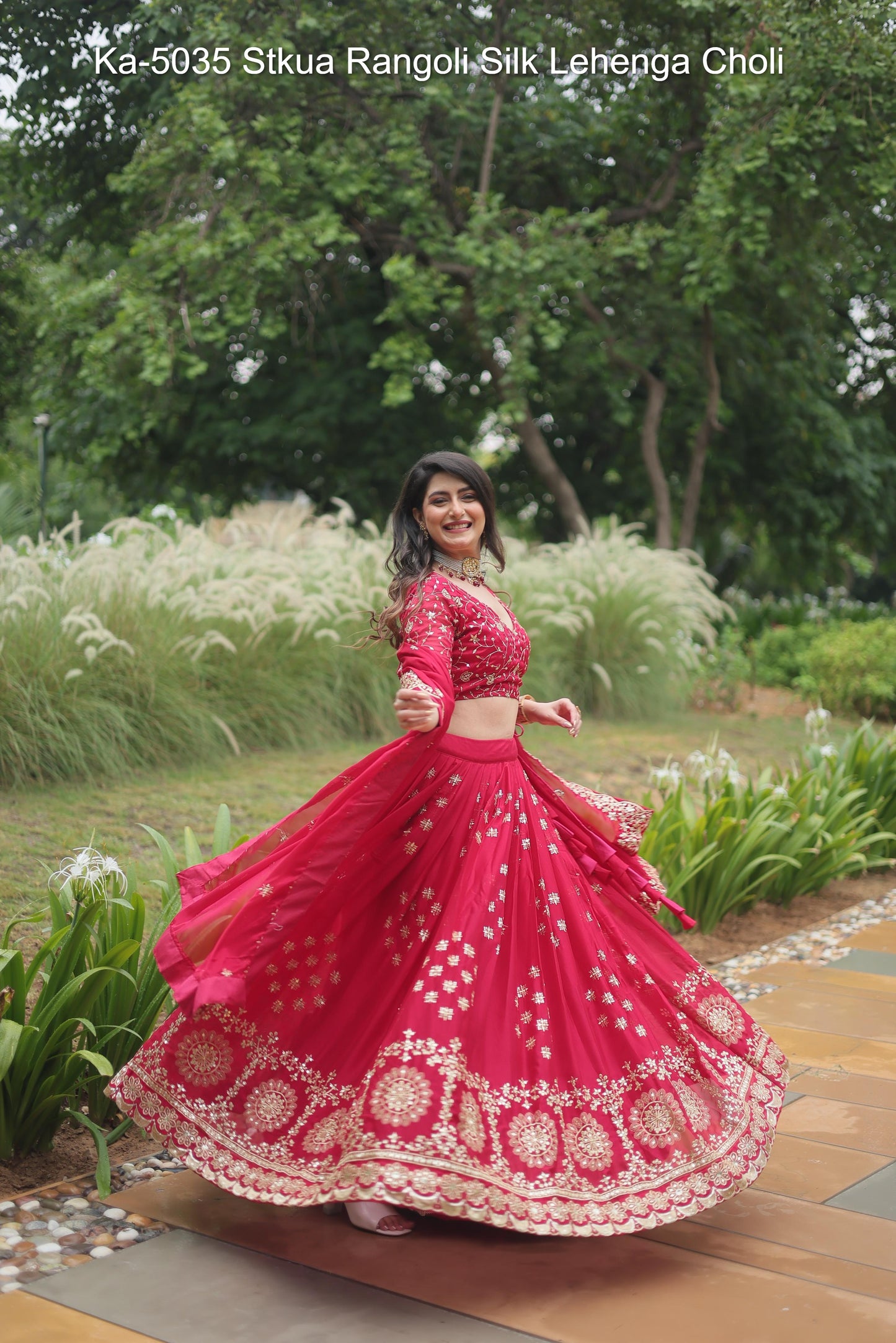 Ka-5035 Stkua Rangoli Silk Lehenga Choli