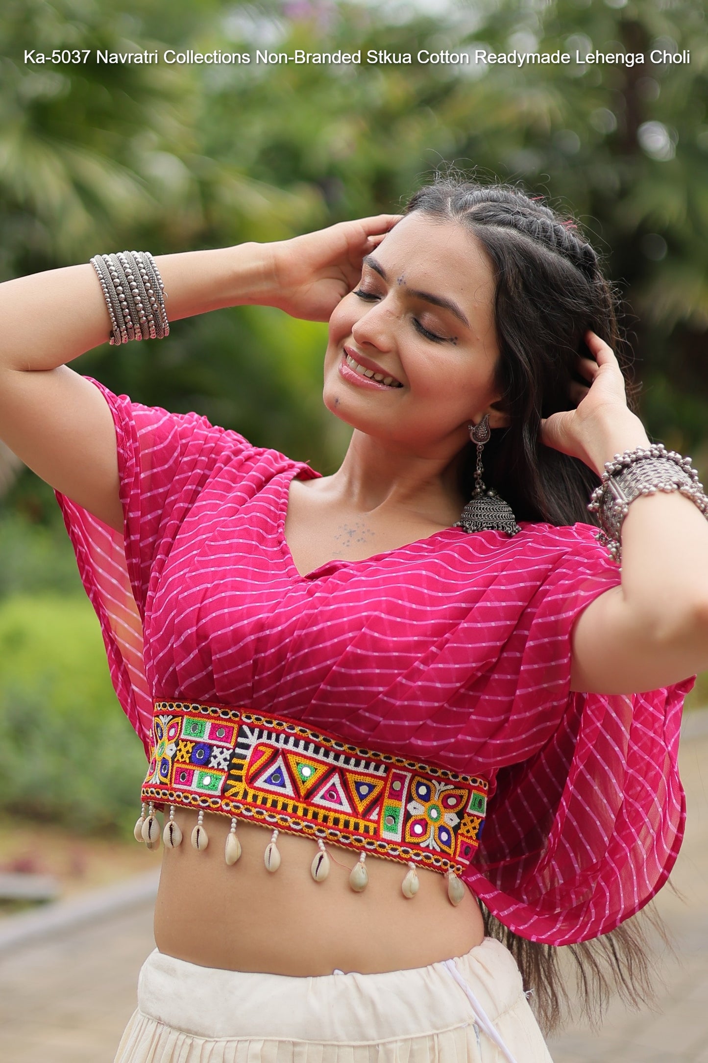 Ka-5037 Navratri Collections Non-Branded Stkua Cotton Readymade Lehenga Choli